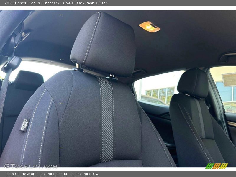 Crystal Black Pearl / Black 2021 Honda Civic LX Hatchback