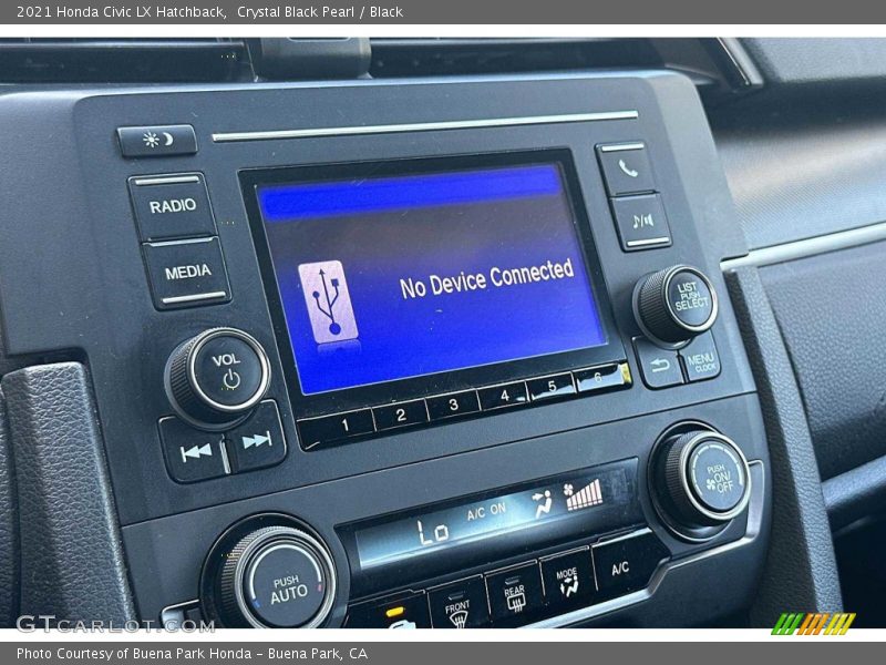 Controls of 2021 Civic LX Hatchback