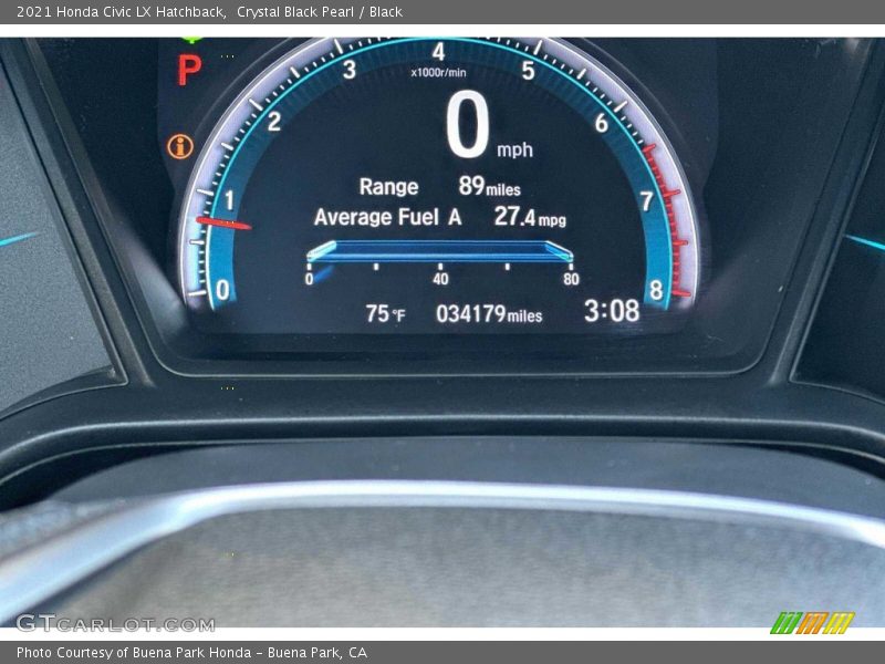  2021 Civic LX Hatchback LX Hatchback Gauges