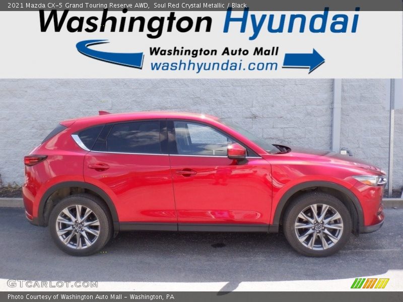 Soul Red Crystal Metallic / Black 2021 Mazda CX-5 Grand Touring Reserve AWD