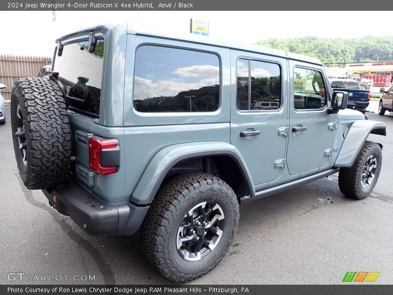 Anvil / Black 2024 Jeep Wrangler 4-Door Rubicon X 4xe Hybrid