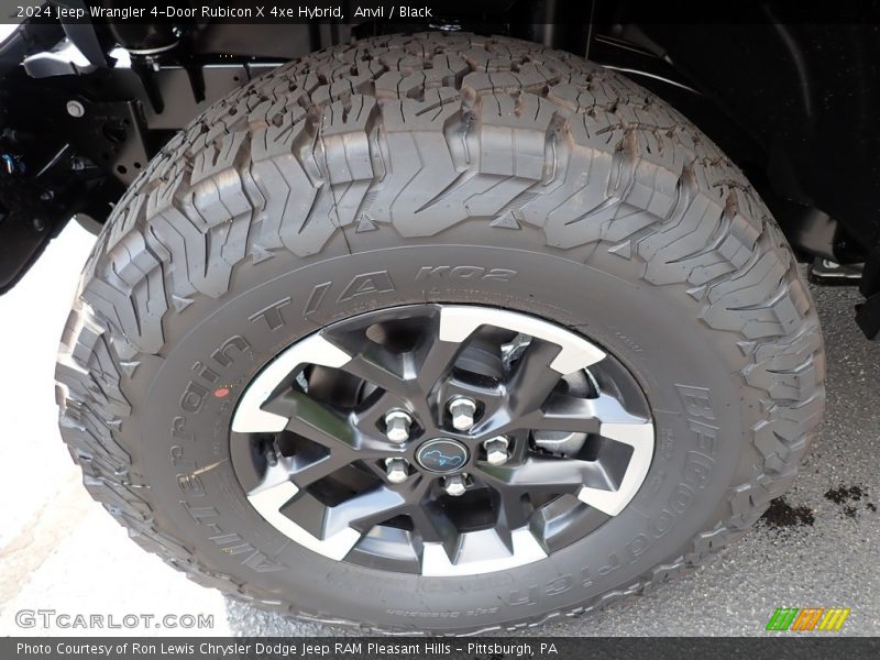 Anvil / Black 2024 Jeep Wrangler 4-Door Rubicon X 4xe Hybrid