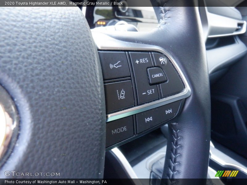 Magnetic Gray Metallic / Black 2020 Toyota Highlander XLE AWD