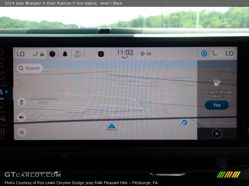 Navigation of 2024 Wrangler 4-Door Rubicon X 4xe Hybrid