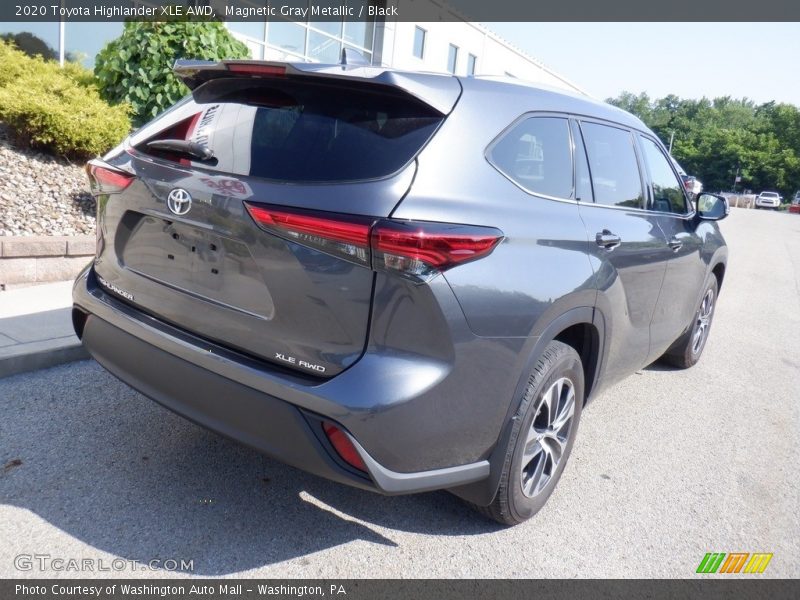 Magnetic Gray Metallic / Black 2020 Toyota Highlander XLE AWD