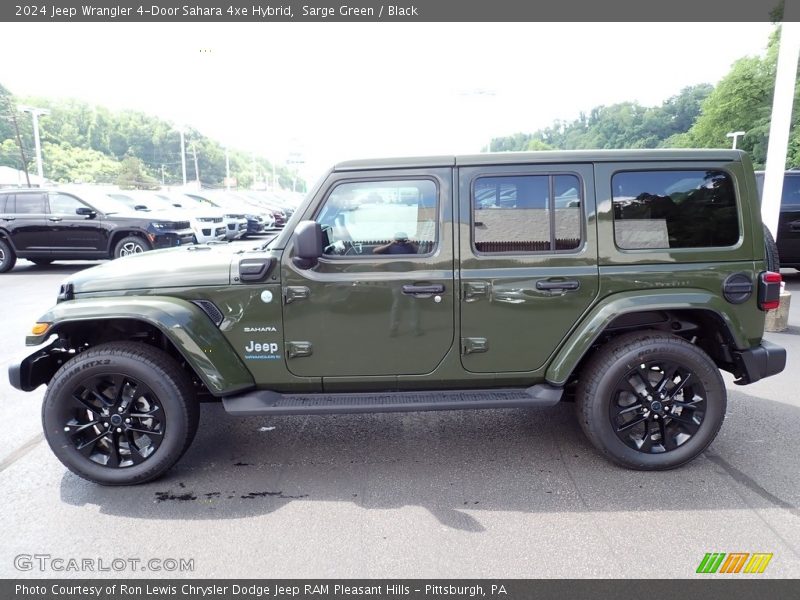 Sarge Green / Black 2024 Jeep Wrangler 4-Door Sahara 4xe Hybrid