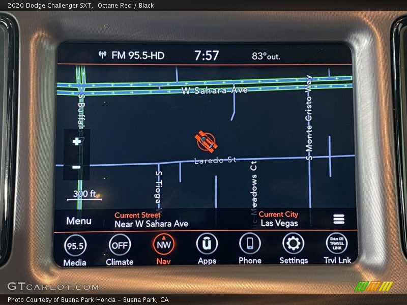 Navigation of 2020 Challenger SXT