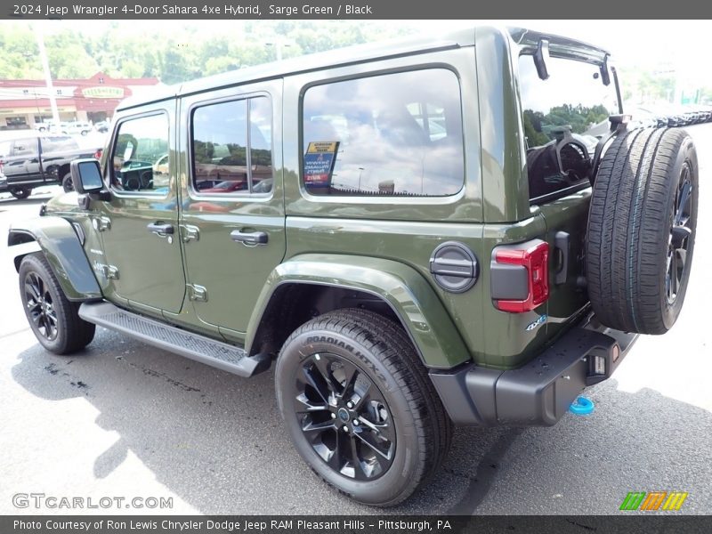 Sarge Green / Black 2024 Jeep Wrangler 4-Door Sahara 4xe Hybrid