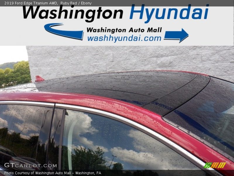 Ruby Red / Ebony 2019 Ford Edge Titanium AWD