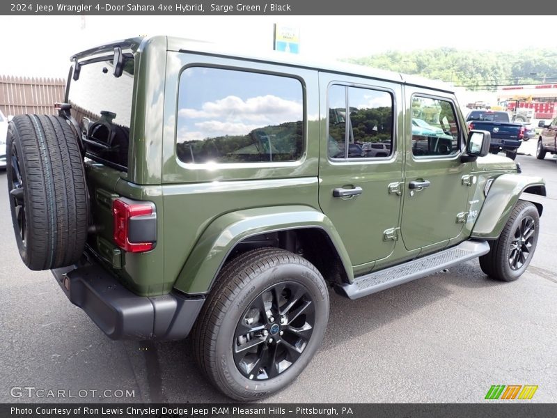 Sarge Green / Black 2024 Jeep Wrangler 4-Door Sahara 4xe Hybrid