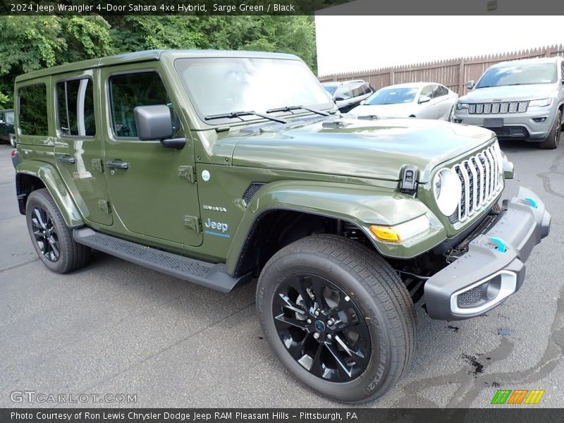 Front 3/4 View of 2024 Wrangler 4-Door Sahara 4xe Hybrid