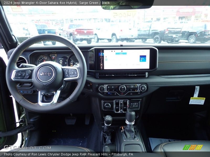 Dashboard of 2024 Wrangler 4-Door Sahara 4xe Hybrid