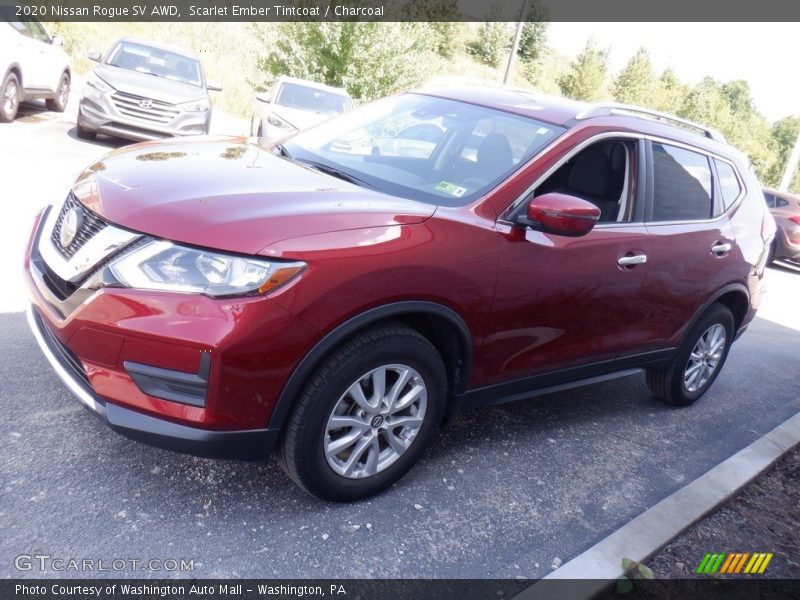 Scarlet Ember Tintcoat / Charcoal 2020 Nissan Rogue SV AWD