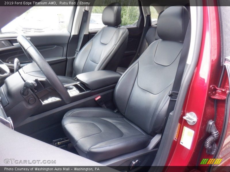 Ruby Red / Ebony 2019 Ford Edge Titanium AWD