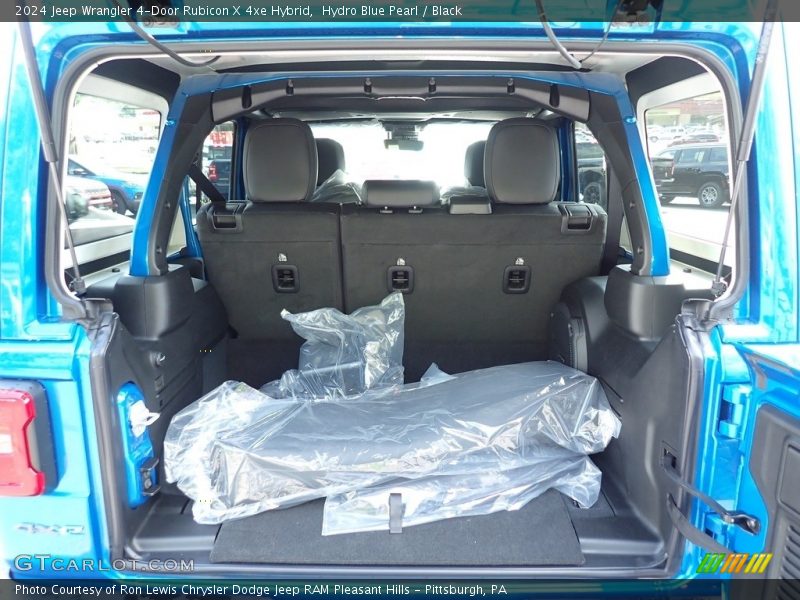 Hydro Blue Pearl / Black 2024 Jeep Wrangler 4-Door Rubicon X 4xe Hybrid