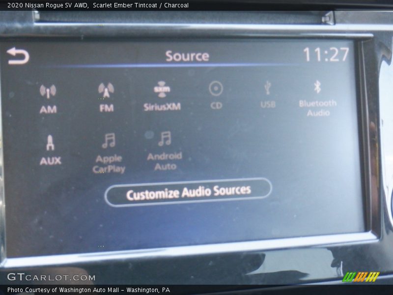 Scarlet Ember Tintcoat / Charcoal 2020 Nissan Rogue SV AWD