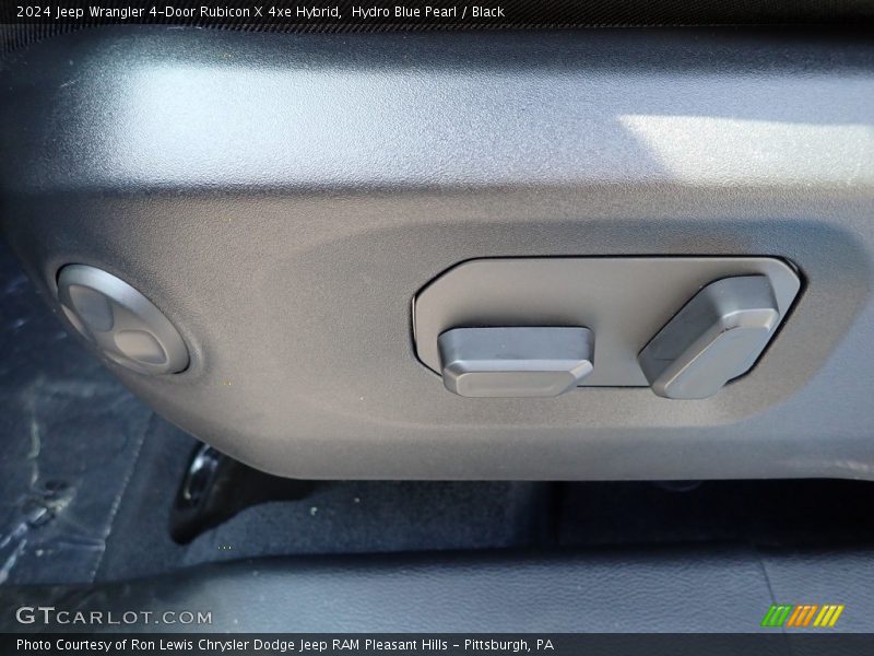 Hydro Blue Pearl / Black 2024 Jeep Wrangler 4-Door Rubicon X 4xe Hybrid