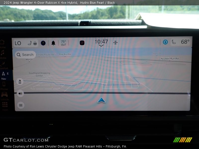 Navigation of 2024 Wrangler 4-Door Rubicon X 4xe Hybrid
