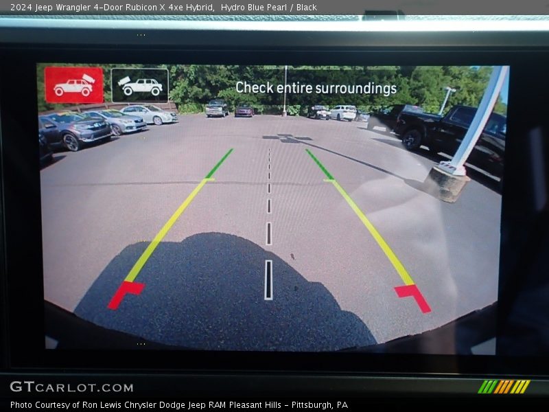 Hydro Blue Pearl / Black 2024 Jeep Wrangler 4-Door Rubicon X 4xe Hybrid