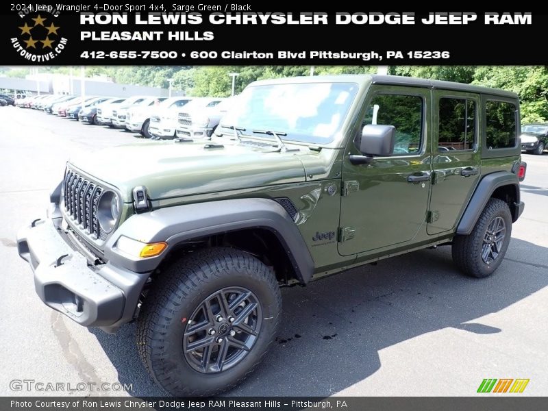 Sarge Green / Black 2024 Jeep Wrangler 4-Door Sport 4x4