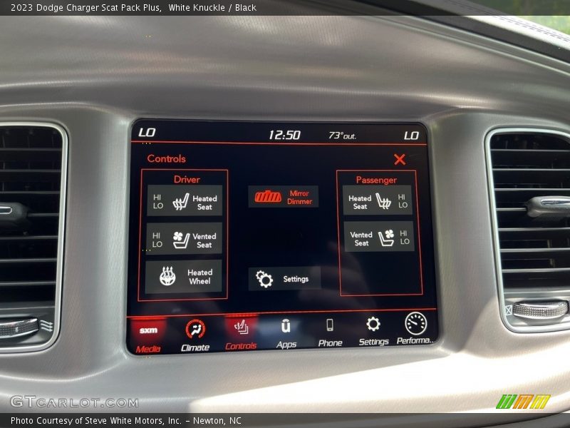 Controls of 2023 Charger Scat Pack Plus