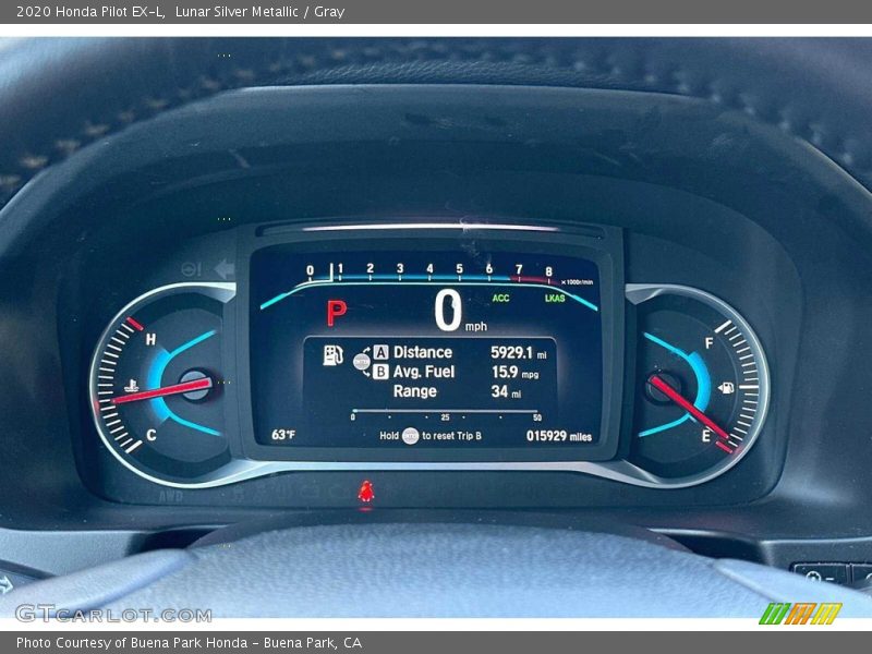  2020 Pilot EX-L EX-L Gauges