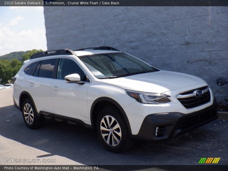 Crystal White Pearl / Slate Black 2020 Subaru Outback 2.5i Premium