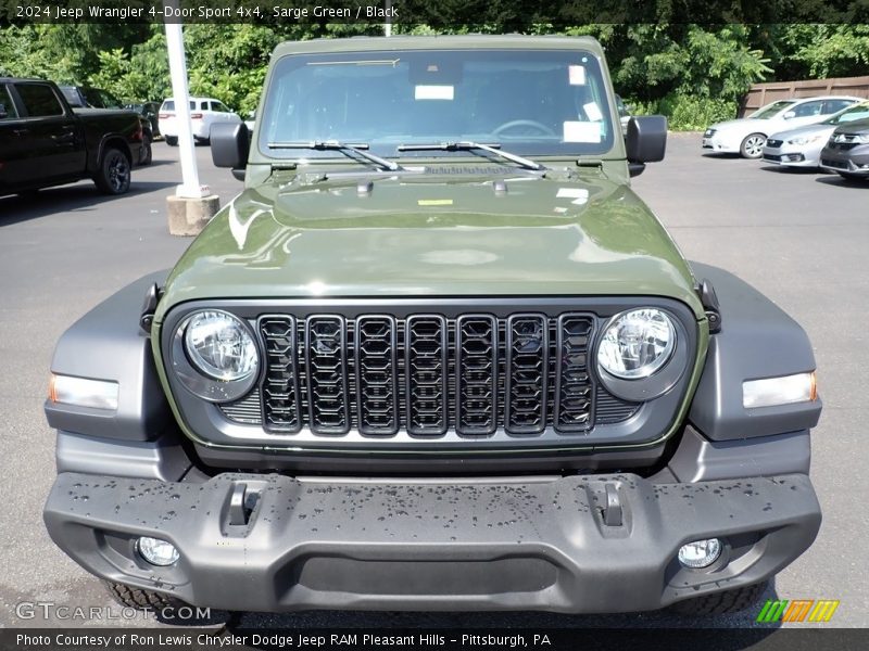 Sarge Green / Black 2024 Jeep Wrangler 4-Door Sport 4x4