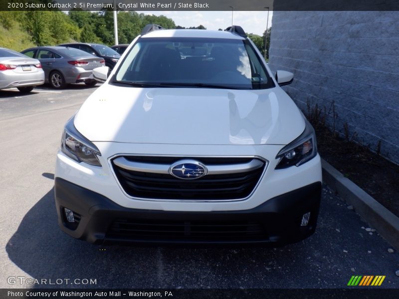 Crystal White Pearl / Slate Black 2020 Subaru Outback 2.5i Premium