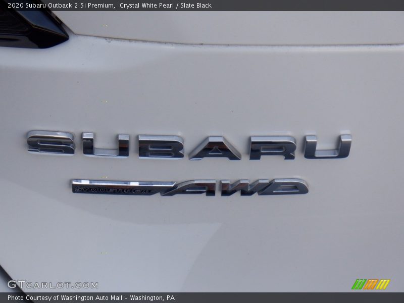 Crystal White Pearl / Slate Black 2020 Subaru Outback 2.5i Premium