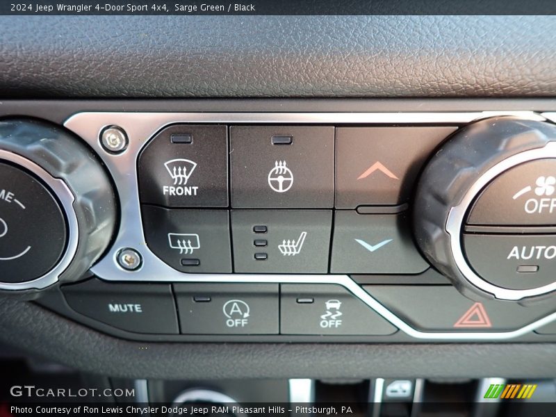 Controls of 2024 Wrangler 4-Door Sport 4x4