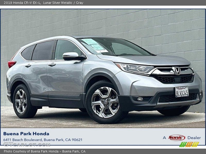 Lunar Silver Metallic / Gray 2019 Honda CR-V EX-L
