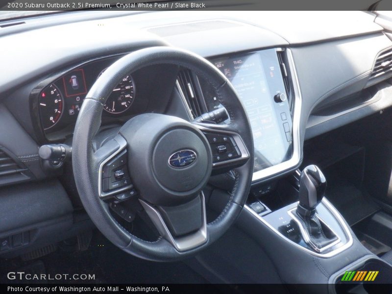 Crystal White Pearl / Slate Black 2020 Subaru Outback 2.5i Premium