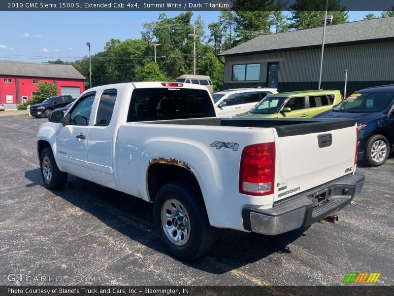 Summit White / Dark Titanium 2010 GMC Sierra 1500 SL Extended Cab 4x4