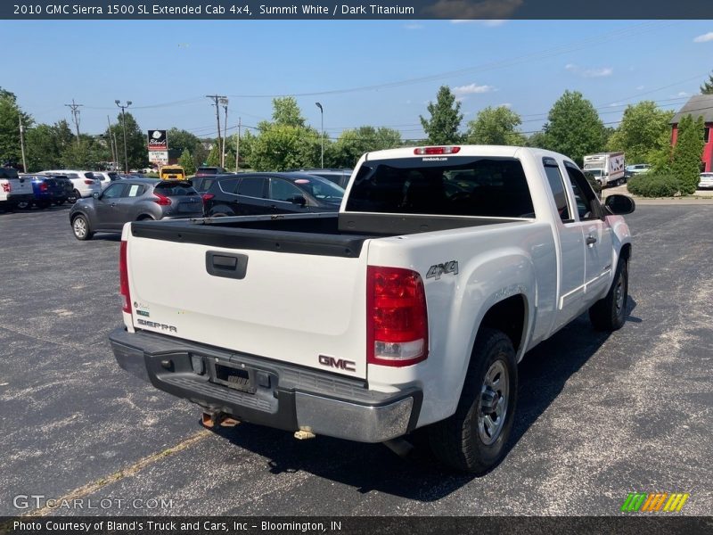 Summit White / Dark Titanium 2010 GMC Sierra 1500 SL Extended Cab 4x4
