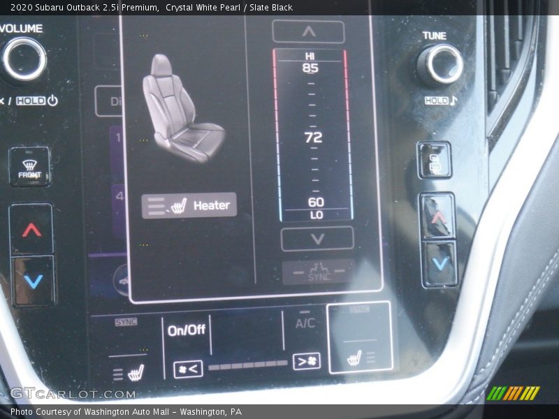 Crystal White Pearl / Slate Black 2020 Subaru Outback 2.5i Premium