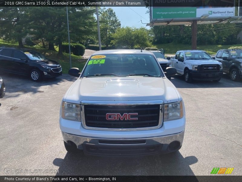 Summit White / Dark Titanium 2010 GMC Sierra 1500 SL Extended Cab 4x4