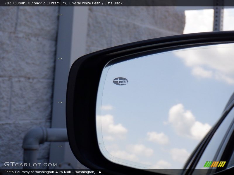 Crystal White Pearl / Slate Black 2020 Subaru Outback 2.5i Premium