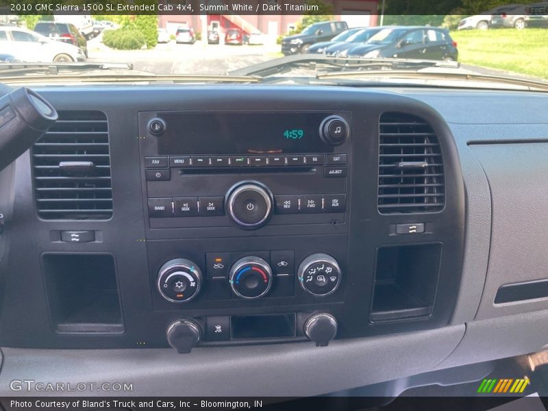 Controls of 2010 Sierra 1500 SL Extended Cab 4x4