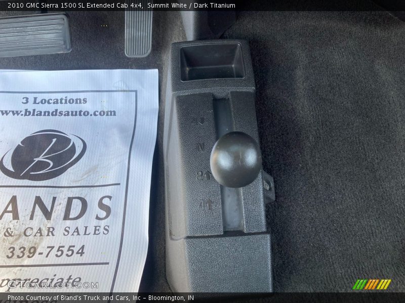 Summit White / Dark Titanium 2010 GMC Sierra 1500 SL Extended Cab 4x4