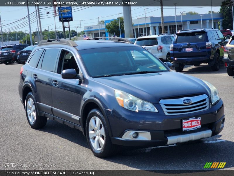 Graphite Gray Metallic / Off Black 2011 Subaru Outback 3.6R Limited Wagon