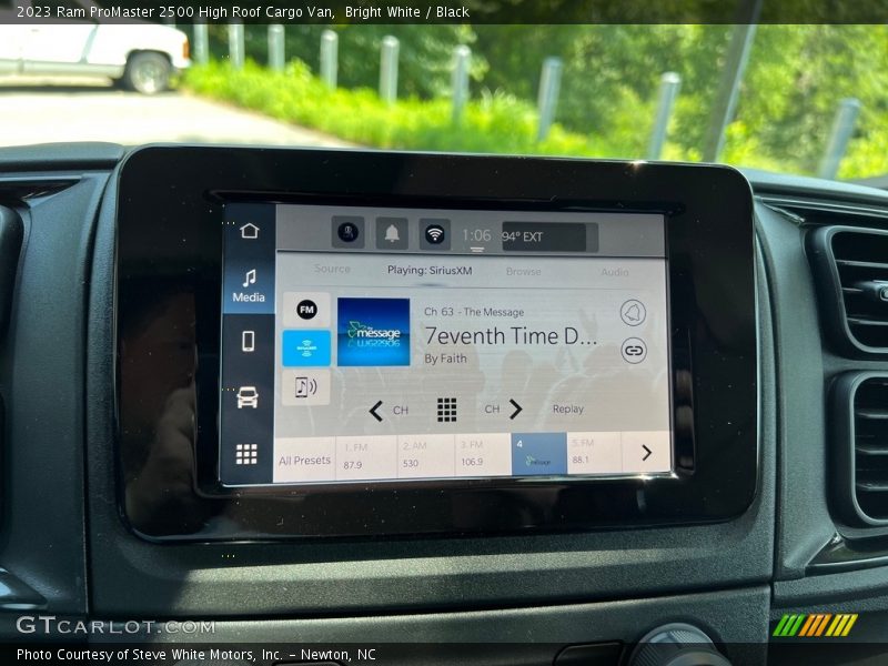Controls of 2023 ProMaster 2500 High Roof Cargo Van