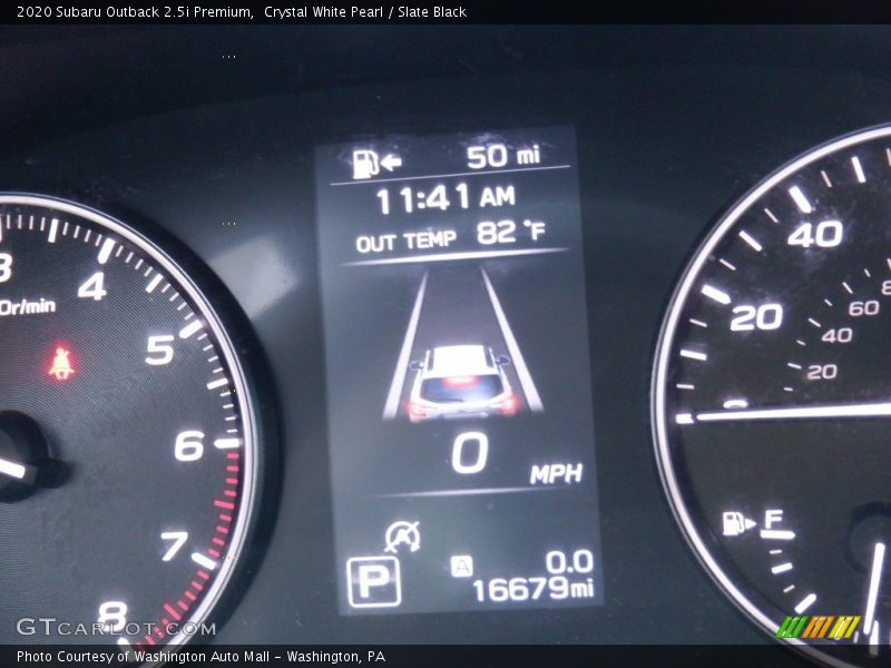 Crystal White Pearl / Slate Black 2020 Subaru Outback 2.5i Premium