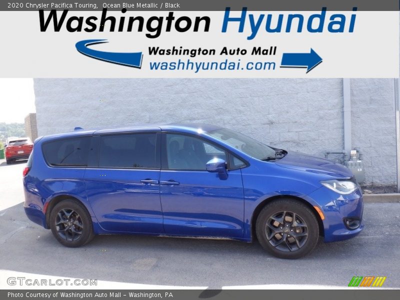 Ocean Blue Metallic / Black 2020 Chrysler Pacifica Touring