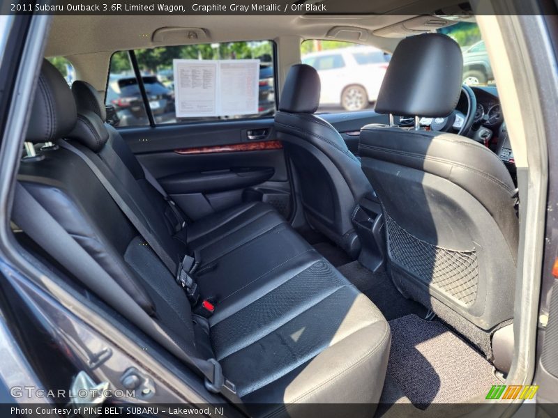 Rear Seat of 2011 Outback 3.6R Limited Wagon