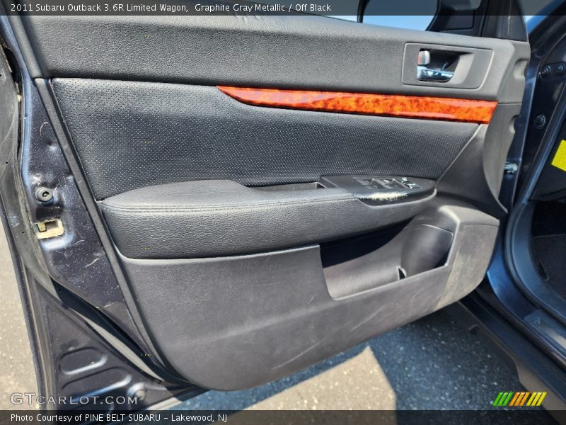 Graphite Gray Metallic / Off Black 2011 Subaru Outback 3.6R Limited Wagon