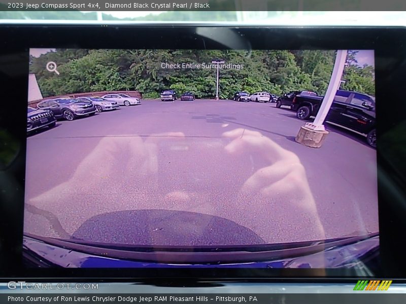 Diamond Black Crystal Pearl / Black 2023 Jeep Compass Sport 4x4