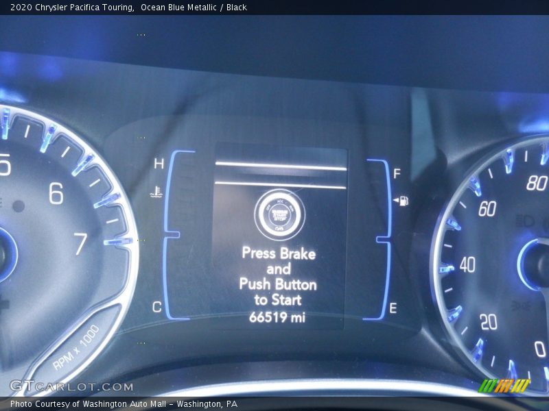 Ocean Blue Metallic / Black 2020 Chrysler Pacifica Touring