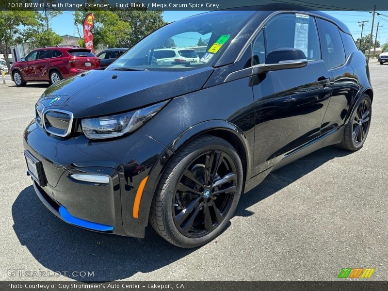 Fluid Black / Mega Carum Spice Grey 2018 BMW i3 S with Range Extender