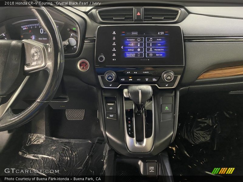 Crystal Black Pearl / Ivory 2018 Honda CR-V Touring